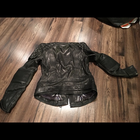Diesel Black Gold women biker leather jacket - Picture 9 of 10